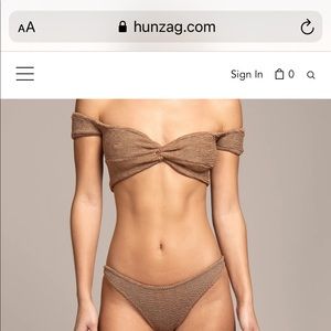 Gray* Hunza G Bridgette Bikini top ✨